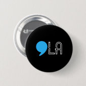 Harris 2024 Wahl Funny Comma Button (Vorne & Hinten)
