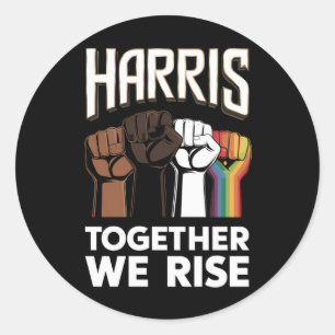 Harris 2024 Wahl LGBT Kamala Harris 2024 Runder Aufkleber