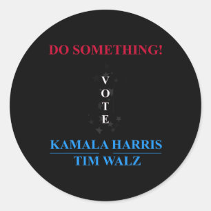 Harris 2024 Wahl - Michelle Obama macht etwas Runder Aufkleber