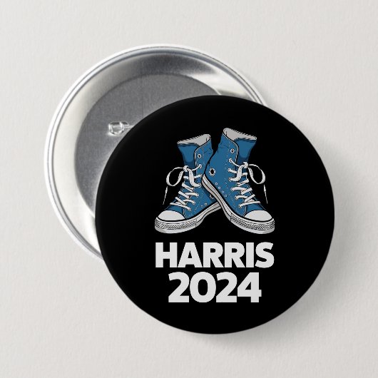 HARRIS 2024 Wahl Präsident Kamala Wahlsieger Button (Vorne & Hinten)