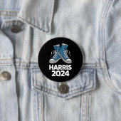 HARRIS 2024 Wahl Präsident Kamala Wahlsieger Button (Beispiel)