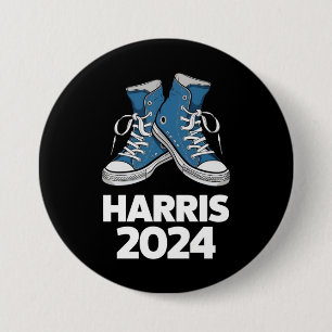 HARRIS 2024 Wähle Präsident Kamala Wahl Sneaker Button