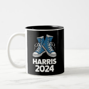 HARRIS 2024 Wähle Präsident Kamala Wahl Sneaker Zweifarbige Tasse