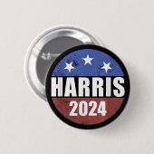 Harris 2024 Wahlknopf Abstimmung Präsident Harris Button (Vorne & Hinten)