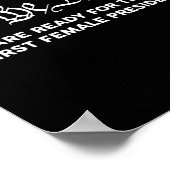 Harris 2024 Wir als erste weibliche Präsidentin Poster (Ecke)