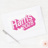Harris 2028 Rosa farbenfroh Rechteckiger Aufkleber (Umschlag)