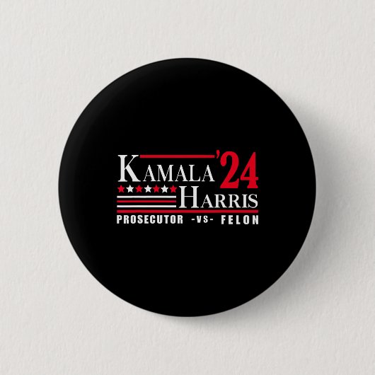 Harris 24 Ankläger Vs Felon Button (Vorderseite)
