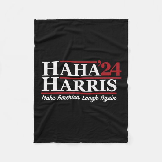 Harris 24 bringt Amerika wieder zum Lachen Fleecedecke (Vorderseite)