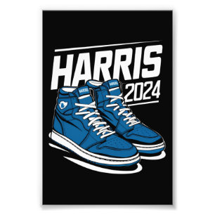 Harris 24 Wähle Präsident Kamala Wahl Turnschuhe Fotodruck