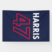 Harris 47 III - Kamala Harris für den Präsidenten Banner (Horizontal)
