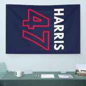 Harris 47 III - Kamala Harris für den Präsidenten Banner (Messe)