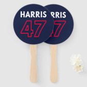 Harris 47 III - Kamala Harris für den Präsidenten Fächer (Vorne und Hinten)