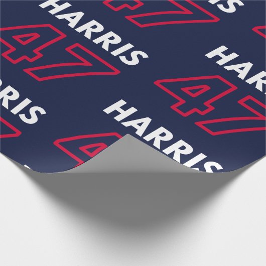Harris 47 III - Kamala Harris für den Präsidenten Geschenkpapier (Ecke)