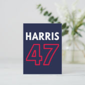 Harris 47 III - Kamala Harris für den Präsidenten Postkarte (Stehend Vorderseite)