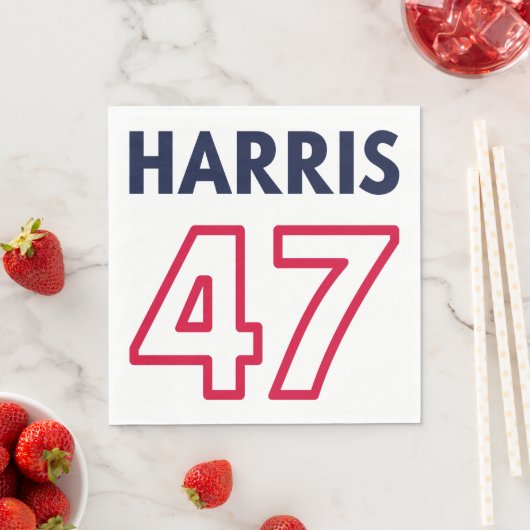 Harris 47 III - Kamala Harris für den Präsidenten Serviette (Beispiel)
