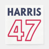 Harris 47 III - Kamala Harris für den Präsidenten Serviette (Vorderseite)