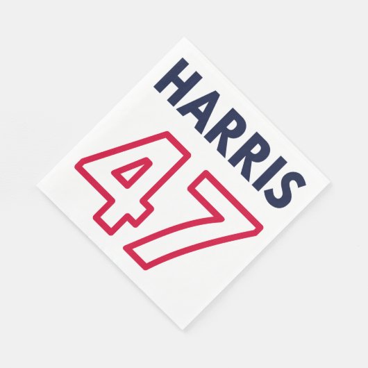Harris 47 III - Kamala Harris für den Präsidenten Serviette (Ecke)