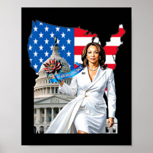 Harris 47. Präsident Usa Amerika 2024 Wahl Poster