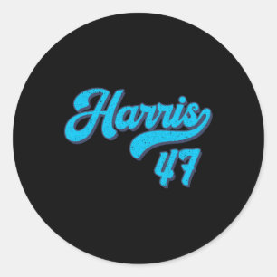 Harris 47 The President US America 2024 Election 2 Runder Aufkleber
