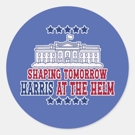 Harris am Helm - Abstimmung für Intergrity Runder Aufkleber (Vorderseite)