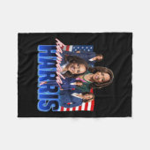 Harris American Flag Bootleg Fleecedecke (Vorderseite (Horizontal))