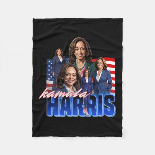 Harris American Flag Bootleg Fleecedecke (Vorderseite)