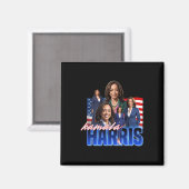 Harris American Flag Bootleg Magnet (Vorderseite/Rückseite)