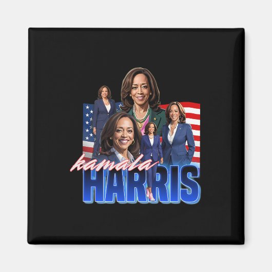 Harris American Flag Bootleg Magnet (Vorne)