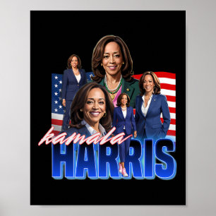 Harris American Flag Bootleg Poster