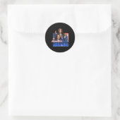 Harris American Flag Bootleg Runder Aufkleber (Tasche)