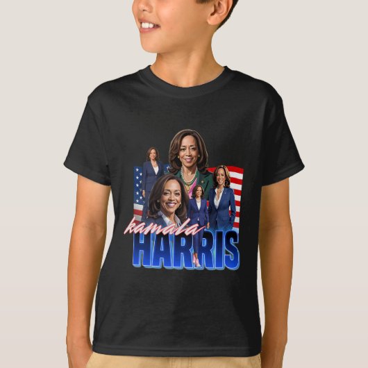 Harris American Flag Bootleg T-Shirt (Vorderseite)