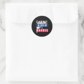 Harris American Flag Sieg Runder Aufkleber (Tasche)