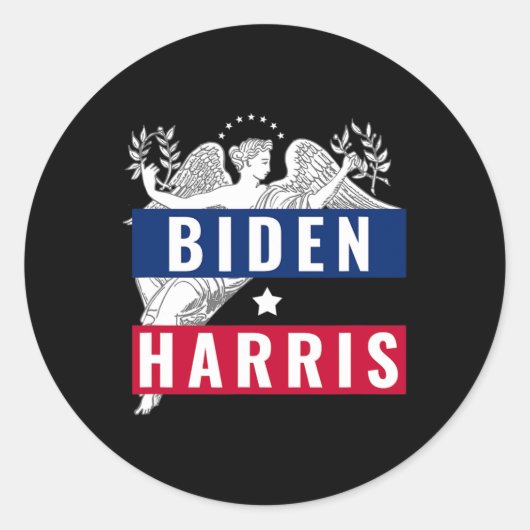 Harris American Flag Sieg Runder Aufkleber (Vorderseite)