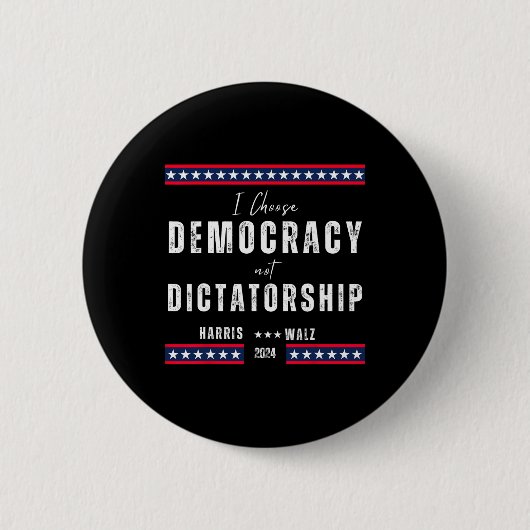 Harris & Tim Wheimer 2024 - Demokratie über Di Button (Vorderseite)