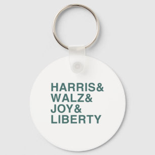 Harris and W and Joy and Liberty Shirt Kamala Harr Schlüsselanhänger