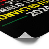 Harris Ankläger Vs Donald Trump verurteilt Felon Poster (Ecke)