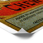 Harris, Beebe & Co. Pocahontas Chewing Tobacco Poster (Ecke)