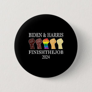 Harris: Beenden wir den Job 2024 Präsident US Flag Button