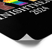 Harris: Beenden wir den Job 2024 Präsident US Flag Poster (Ecke)