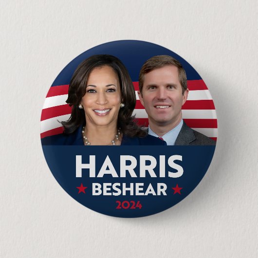 HARRIS BESHEAR 2024 BUTTON (Vorderseite)
