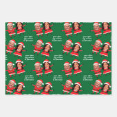 Harris Biden Funny Santa Wrapping Paper Geschenkpapier Set (Vorderseite 2)