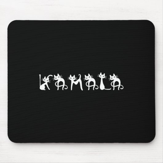 Harris Cat Lettering Positiv Mousepad (Vorne)