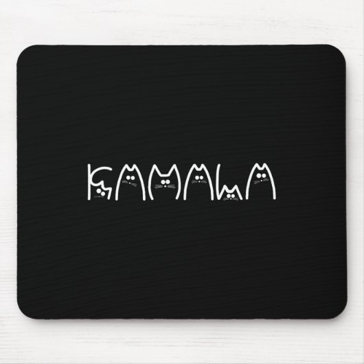 Harris Cat Lettering Positive1 Mousepad (Vorne)