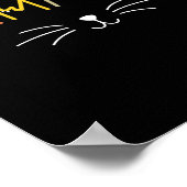 Harris Cat Lettering Positive Funny 12 Poster (Ecke)