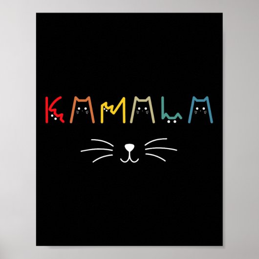 Harris Cat Lettering Positive Funny 12 Poster (Vorne)