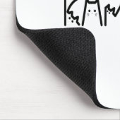 Harris Cat Lettering Positive Funny 2024 Wahl Mousepad (Ecke)