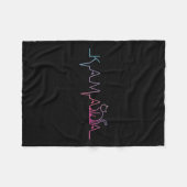 Harris Cat Lettering Positive Funny Cat Lover Fleecedecke (Vorderseite (Horizontal))