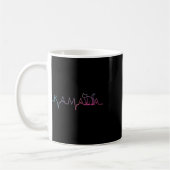 Harris Cat Lettering Positive Funny Cat Lover Kaffeetasse (Links)
