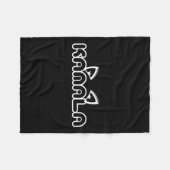 Harris Cat Lettering Positive Funny Kamala Fleecedecke (Vorderseite (Horizontal))
