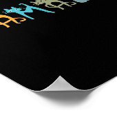 Harris Cat Lettering Positive Funny Poster (Ecke)